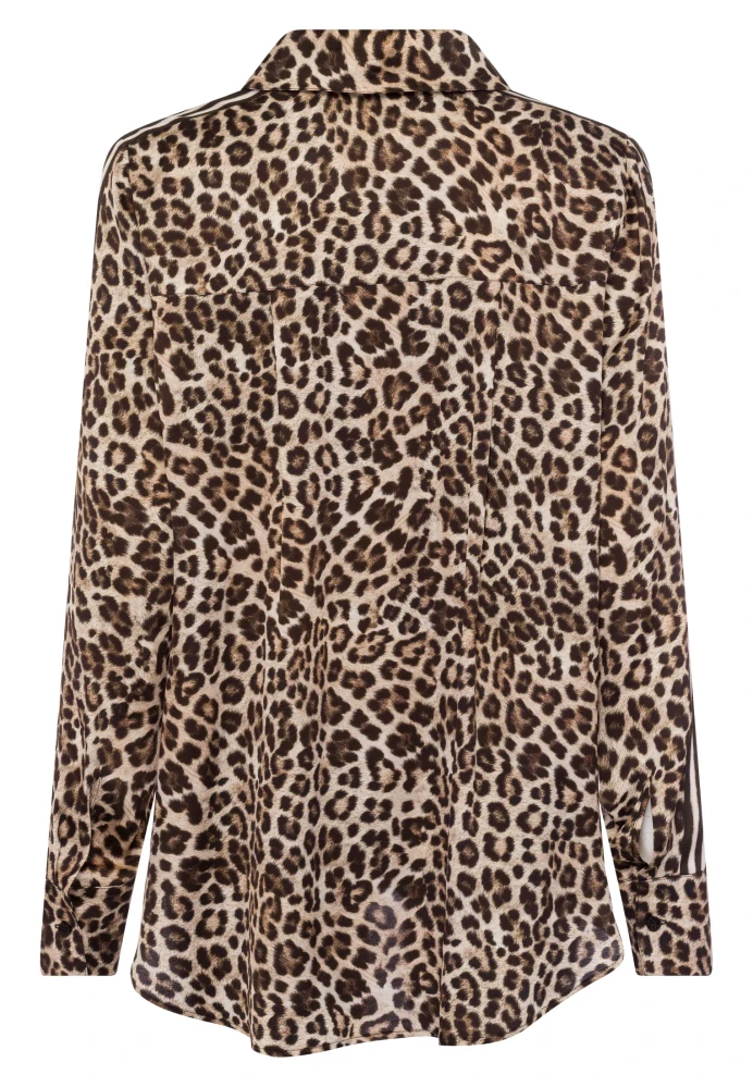 Marc Aurel halenka s leopardím potiskem a pruhy