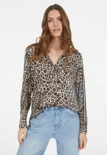 Marc Aurel halenka s leopardím potiskem a pruhy