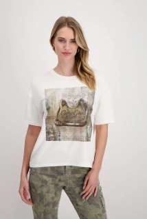 Monari trendy tričko s krátkým rukávem bílý