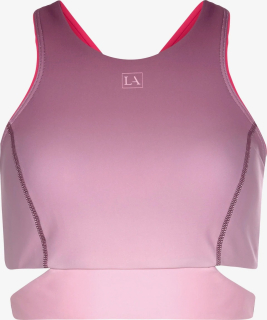 Lascana active dámský sportovní top fialovo-růžový